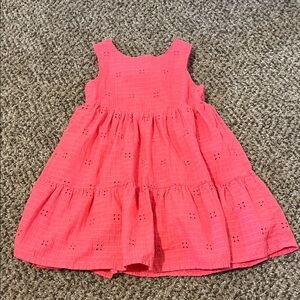 Cat & Jack Coral Eyelet Dress